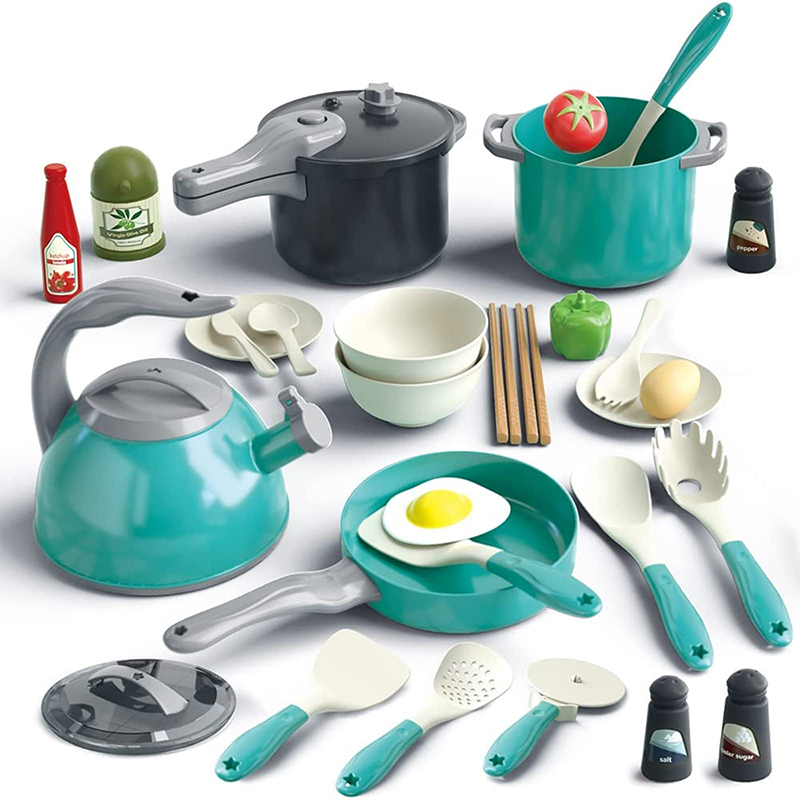 Home Cooking Utensil Set - 어린이 주방 장난감 액세서리, 유아 가상