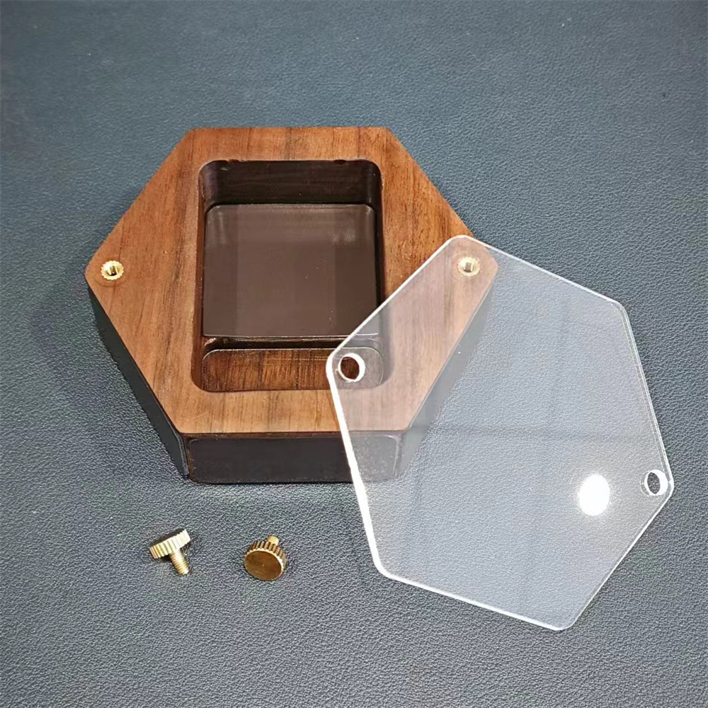 Smoker Box Wood Chip - 개성 목재 육각 라이터 디스플레이 박스,