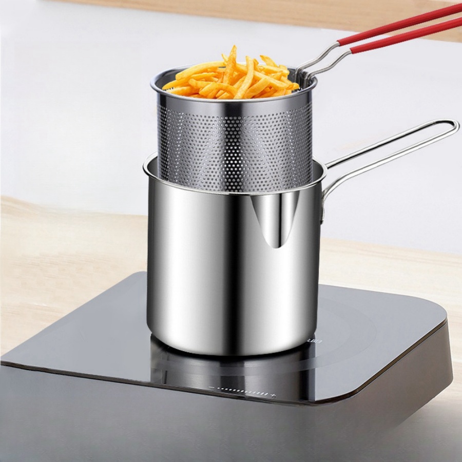 Home Cooking Utensils - 컴팩트 스테인리스 스틸 딥 프라이어 필터