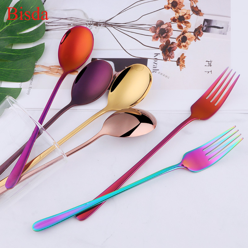 Home Cooking Utensil Set - 1 개/대 스테인레스 스틸 포크 숟가락