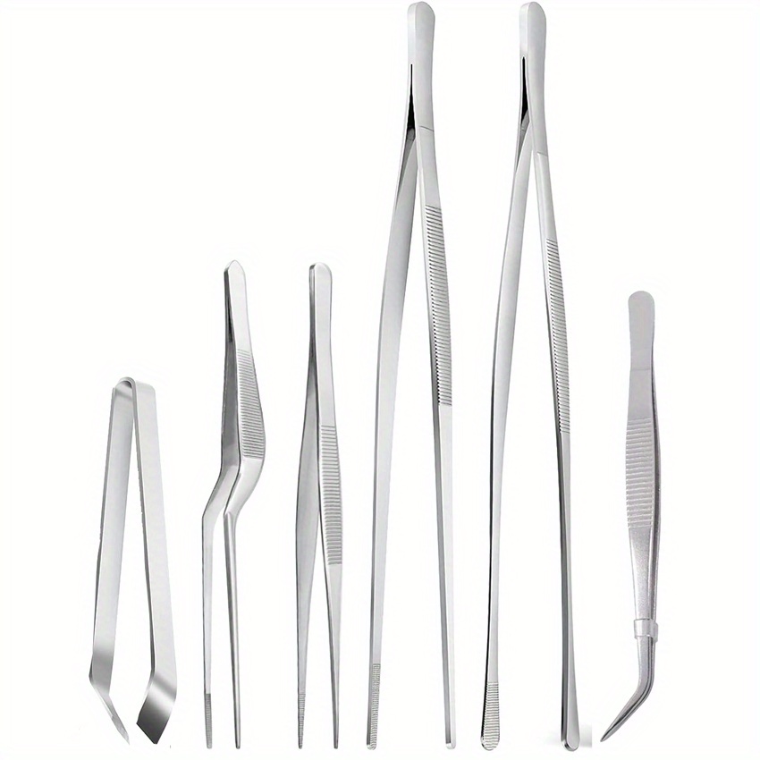 Home Cooking Utensil Set - 6개/팩 스테인레스 스틸 주방 핀셋 세트,