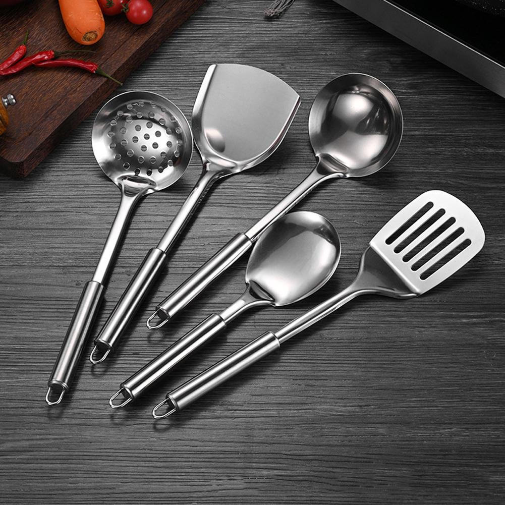 Home Cooking Utensil Set - 5개 세트 스테인리스 스틸 실용적인 주방