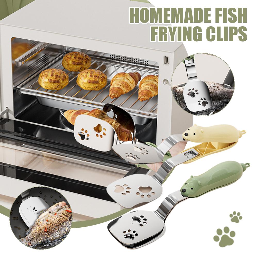 Home Cooking Utensils - 1/2개 곰 모양 생선 집게 스테인리스