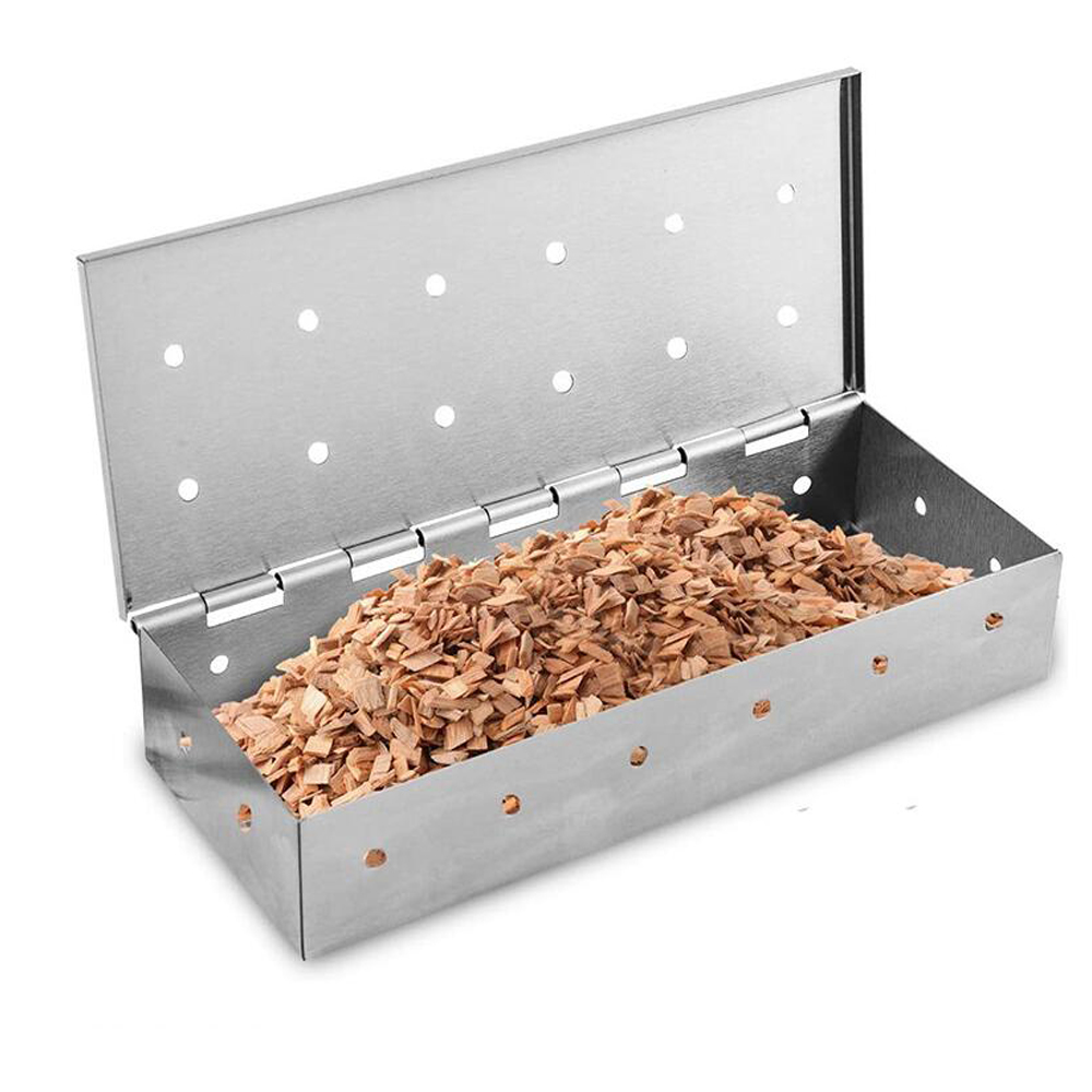 그릴, 스테인레스 스틸 구멍, 차가운 연기 생성기 상자 - Smoker Box Wood Chip 리뷰 및 가격