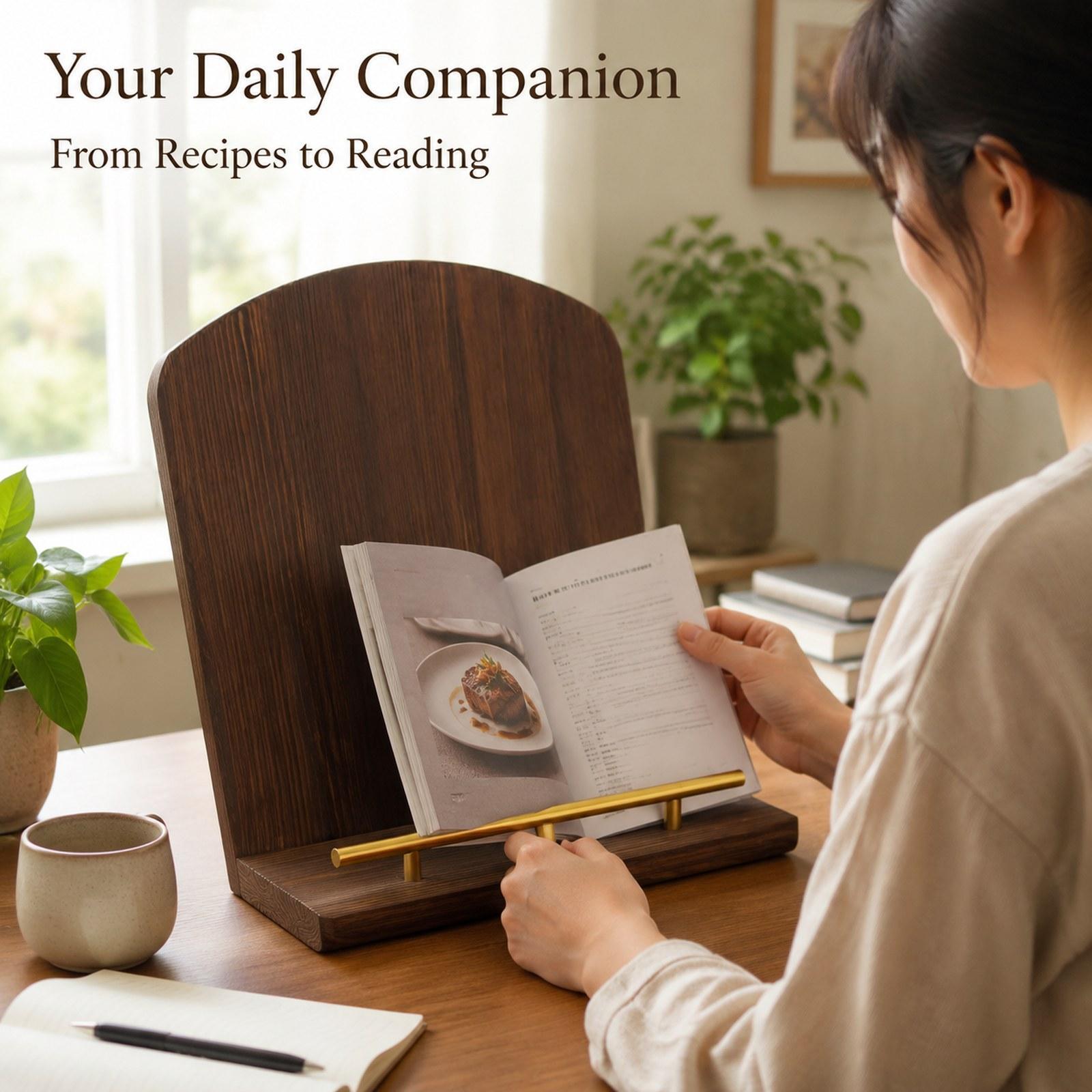 나무로 만든 요리책 스탠드 레시피북 홀더 다기능 장식용 - Home Cooking Book 리뷰 및 가격
