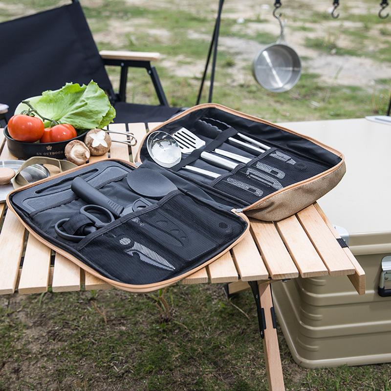 8pcs 캠핑 주방 조리기구 세트 휴대용 가방 야외 여 - Home Cooking Utensil Set 리뷰 및 가격