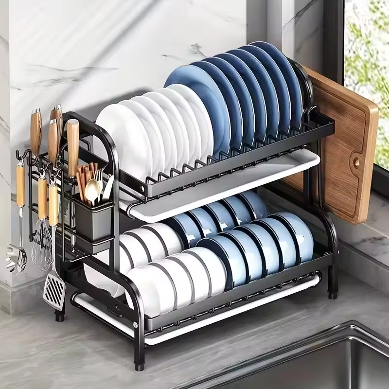3단 식기 건조대, 컴팩트 주방 식기 건조대, 대형 녹 - Home Cooking Utensil Set 리뷰 및 가격