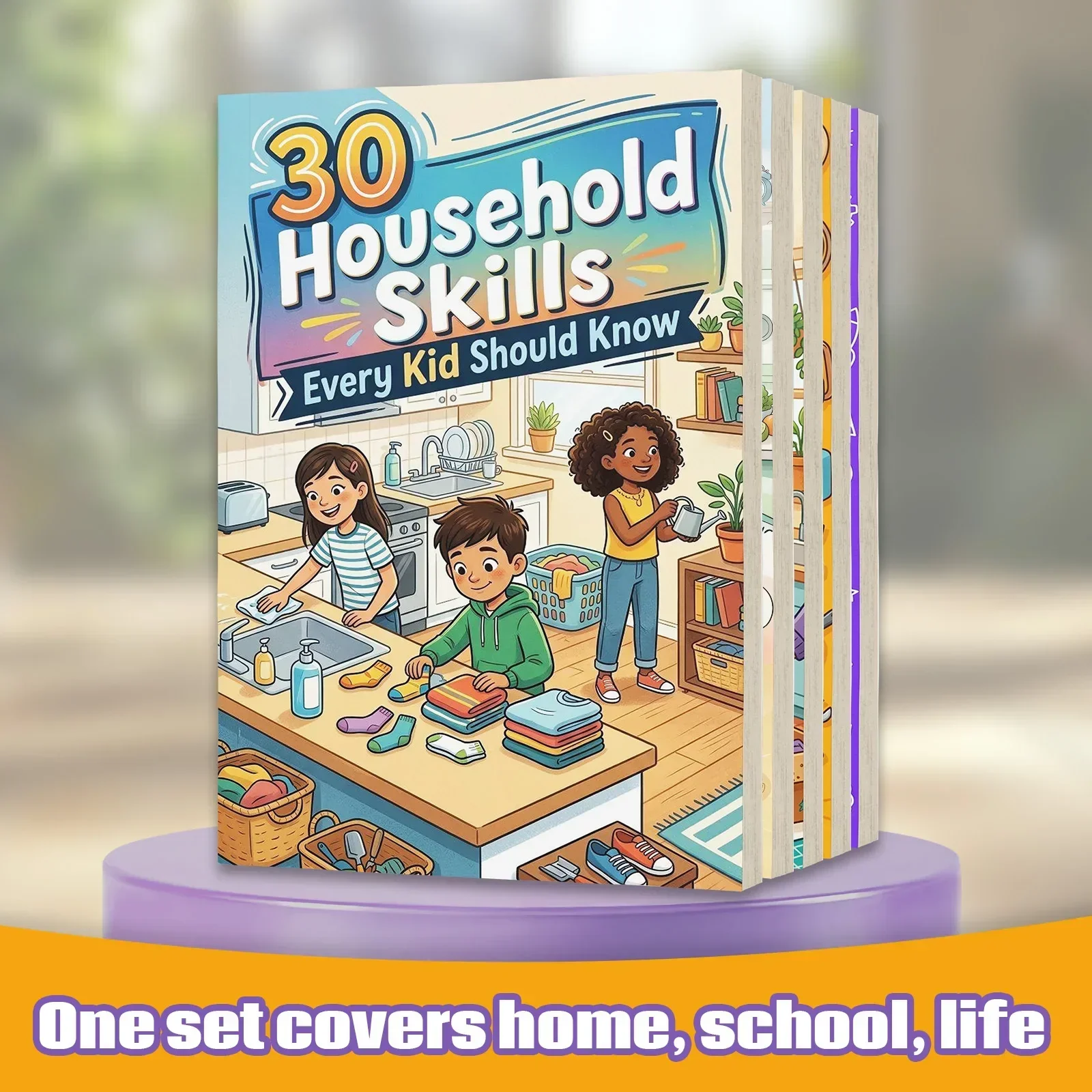 5권의 어린이 생활 기술 모음집, 가정, 학교, 일상생 - Home Cooking Book 리뷰 및 가격