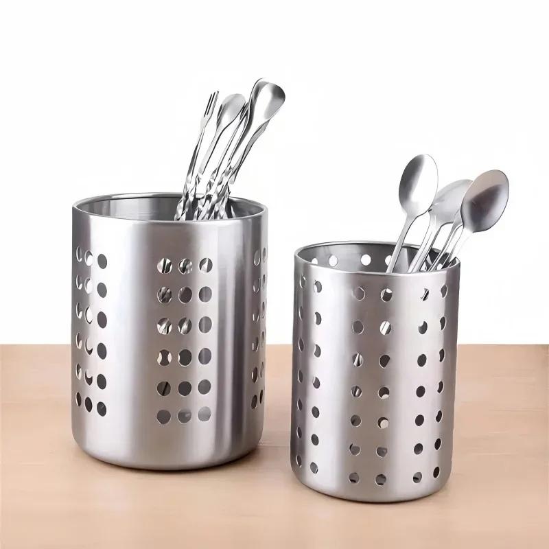 # 새로운 스테인리스 스틸 원통형 식기 보관함, 수저통 - Home Cooking Utensils 리뷰 및 가격