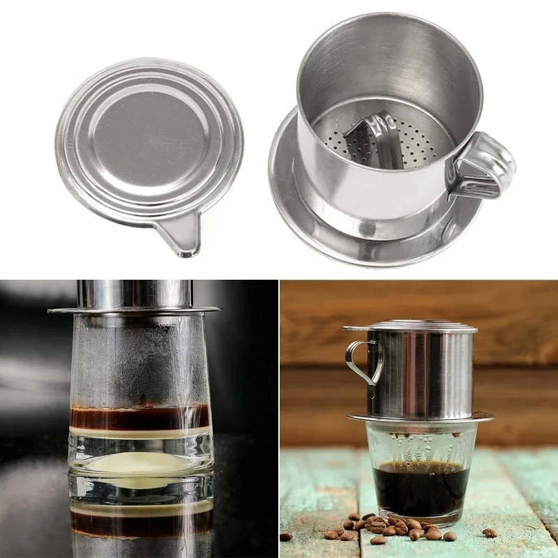 스테인레스 스틸 커피 필터 주입 컵 베트남 커피 드리퍼 - Home Cooking Appliances 리뷰 및 가격