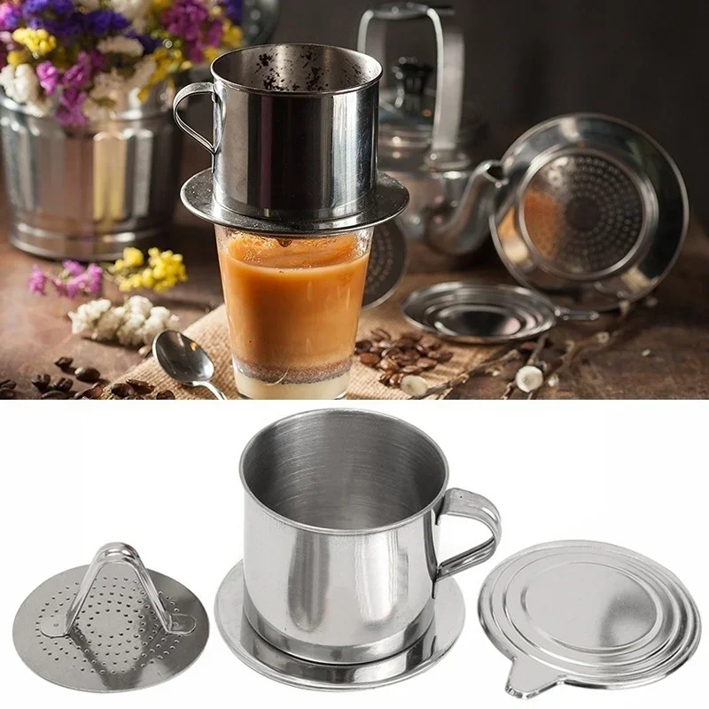 스테인레스 스틸 커피 필터 주입 컵 베트남 커피 드리퍼 - Home Cooking Appliances 리뷰 및 가격