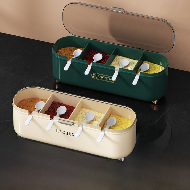 주방 양념통 세트 다중 격자 통합 보관 소금 조미료 4 - Home Cooking Utensils 리뷰 및 가격