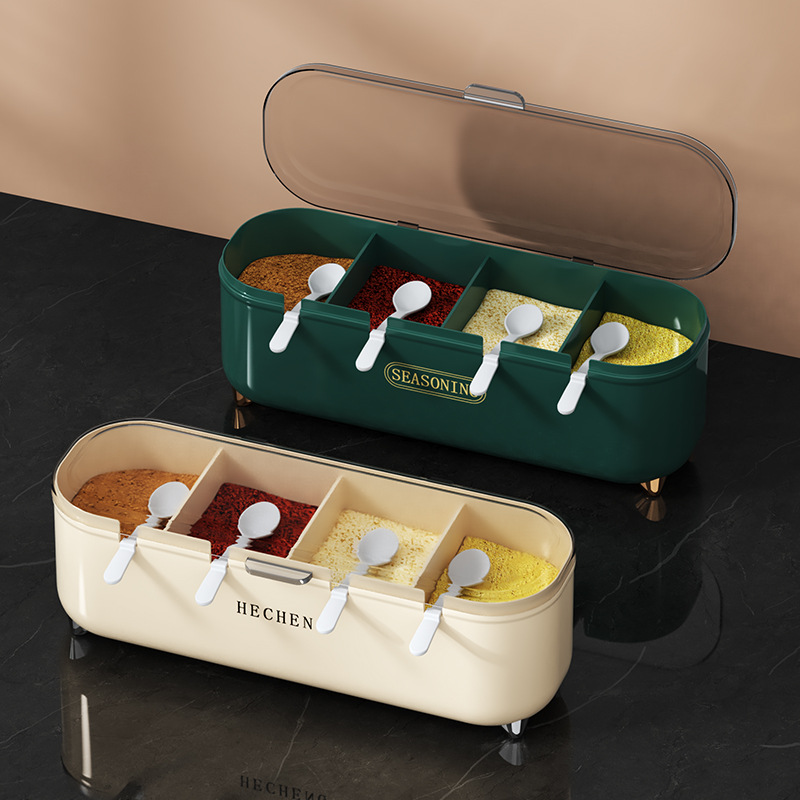 주방 양념통 세트 다중 격자 통합 보관 소금 조미료 4 - Home Cooking Utensils 리뷰 및 가격