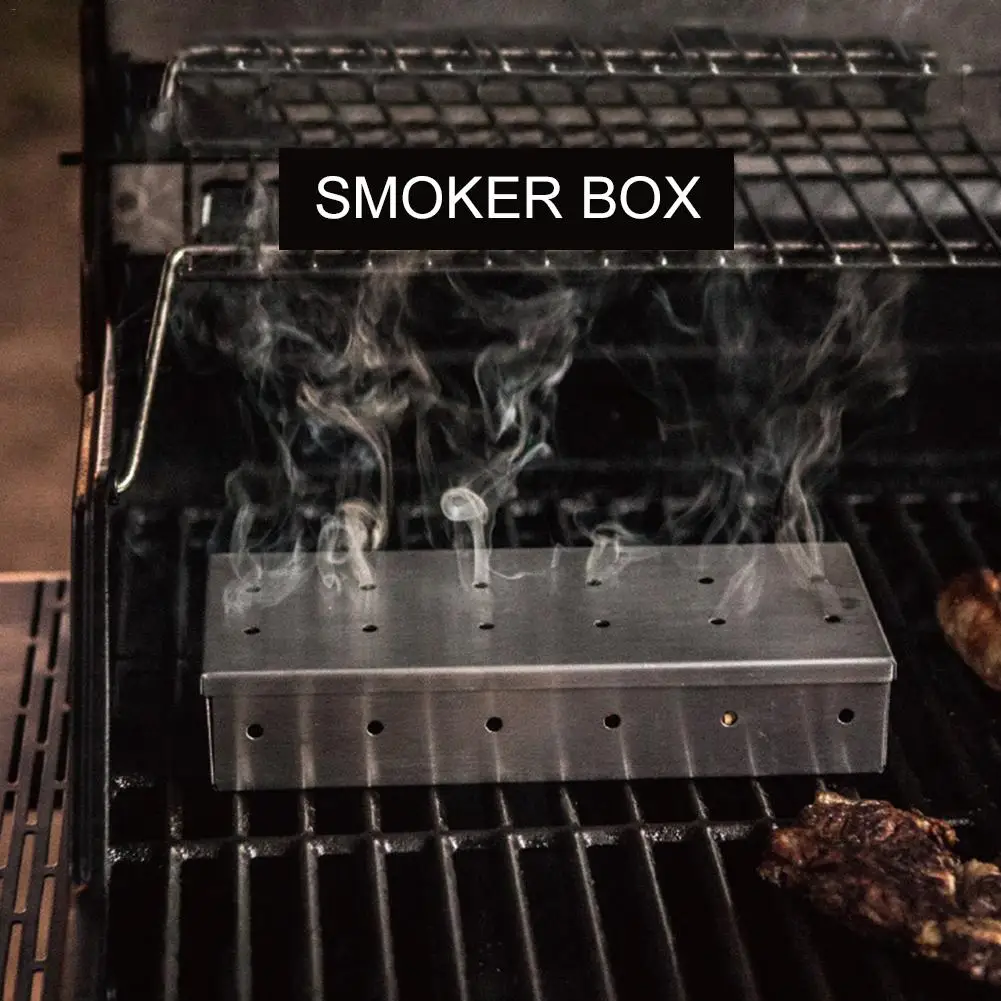 HQ 우드 칩 실내 실외 숯 가스 바베큐 그릴 고기 주 - Smoker Box Wood Chip 리뷰 및 가격