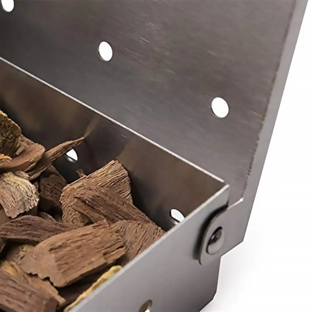 HQ 우드 칩 실내 실외 숯 가스 바베큐 그릴 고기 주 - Smoker Box Wood Chip 리뷰 및 가격