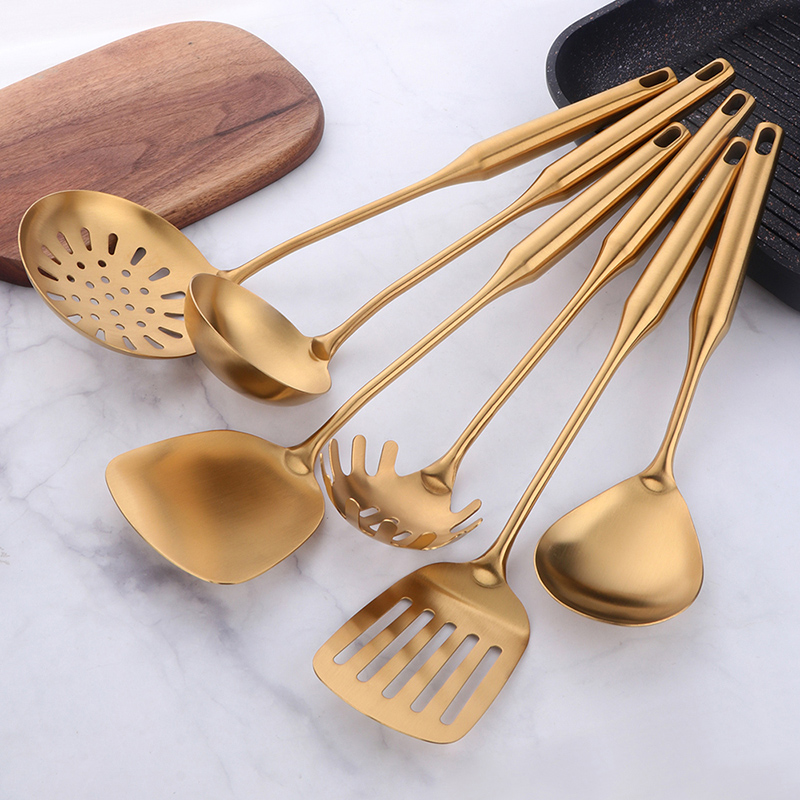 골드 조리기구 스테인레스 스틸 요리 도구 주걱 삽 뒤집 - Home Cooking Utensil Set 리뷰 및 가격