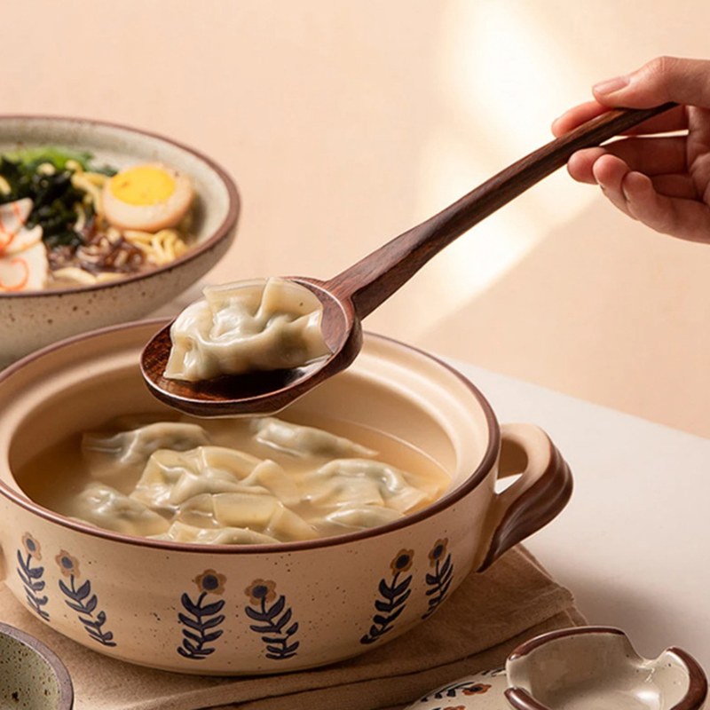 긴 손잡이 라면 나무 숟가락 일본식 주방 조리기구 식기 - Home Cooking Services 리뷰 및 가격