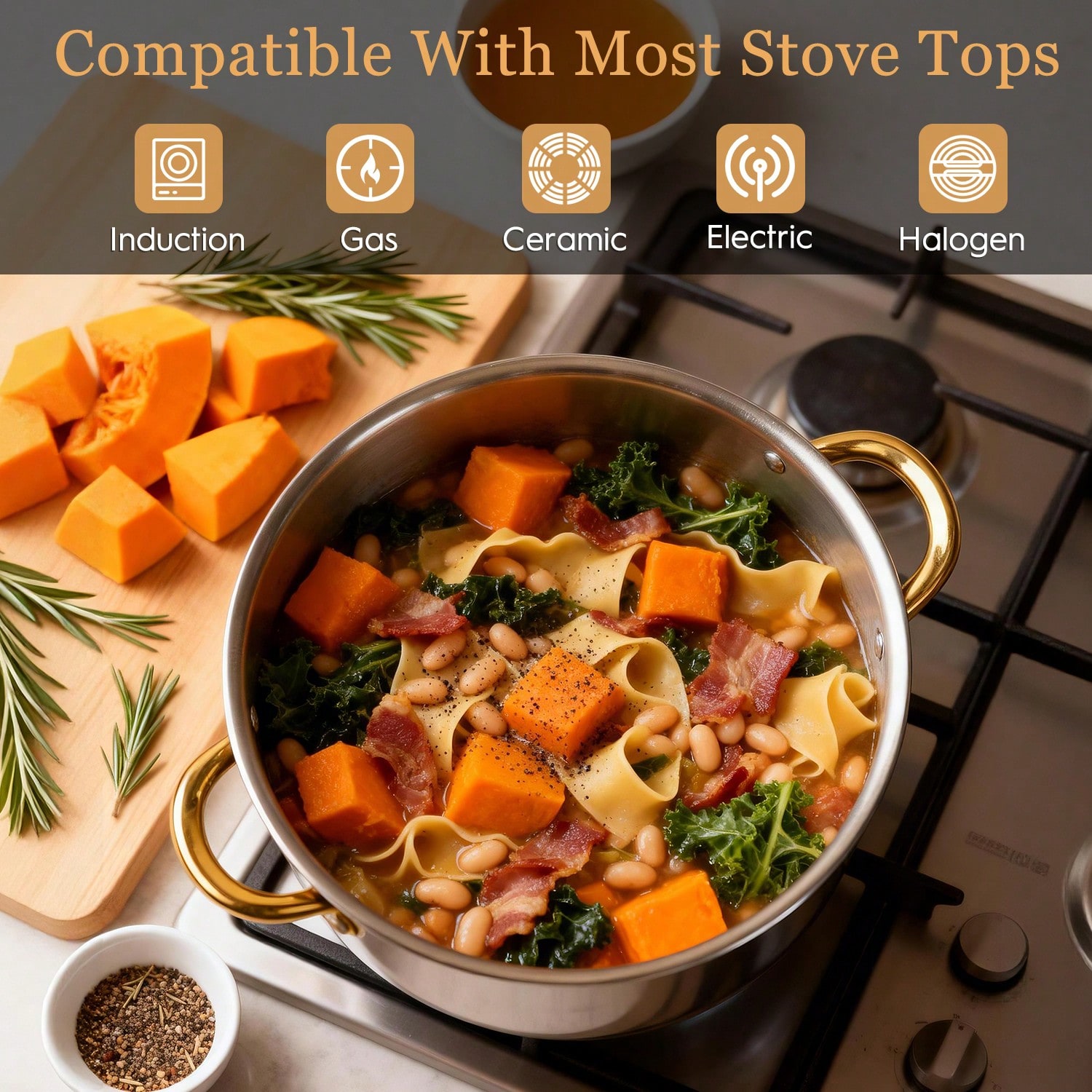 스테인리스 스틸 냄비 세트 모던 럭셔리 조리기구 스톡팟 - Home Cooking Utensils 리뷰 및 가격