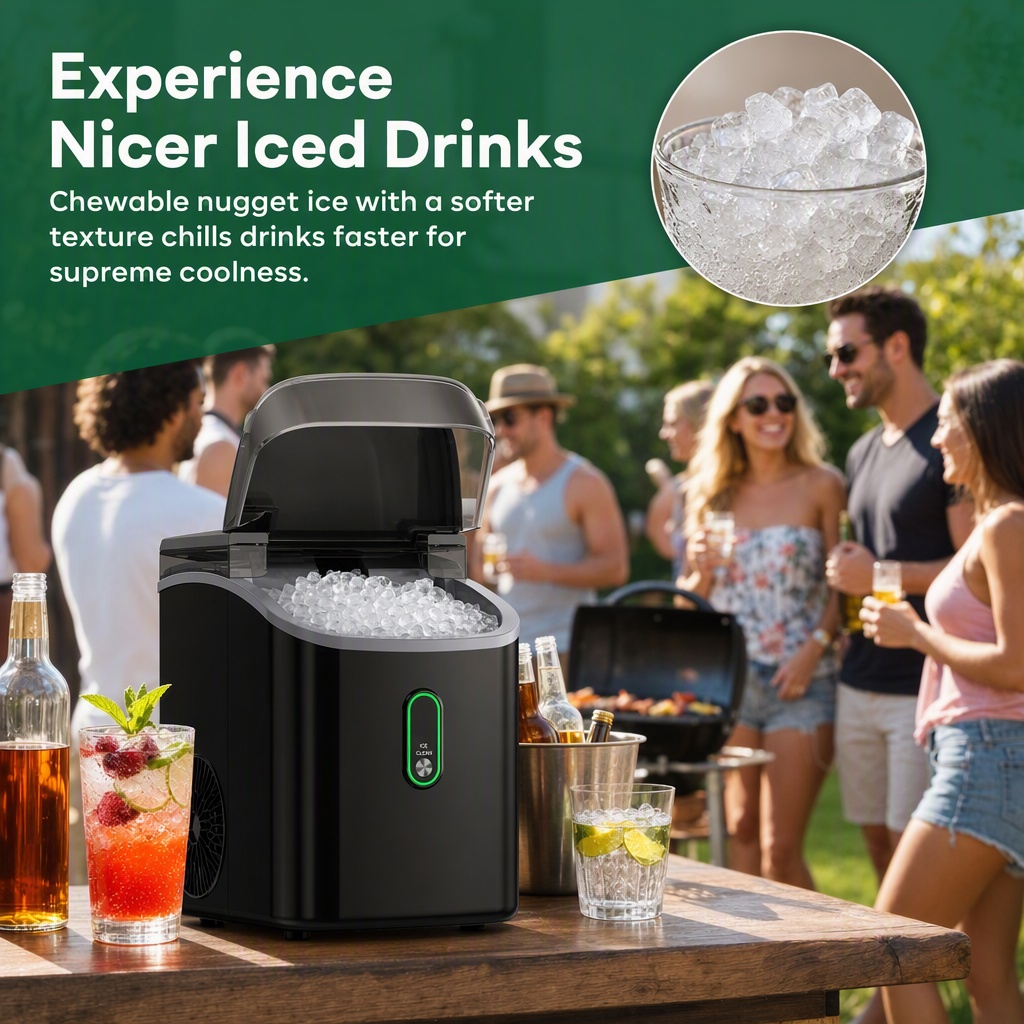 부드럽게 씹을 수 있는 얼음을 제공하는 탁상용 너겟 제 - Home Cooking Appliances 리뷰 및 가격