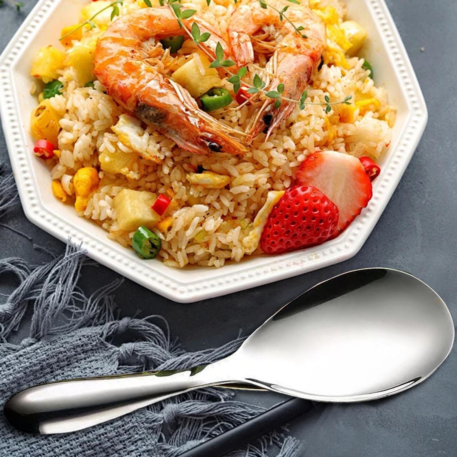 스테인리스 스틸 밥주걱 20.5x7cm 밥 서빙 스푼  - Home Cooking Services 리뷰 및 가격