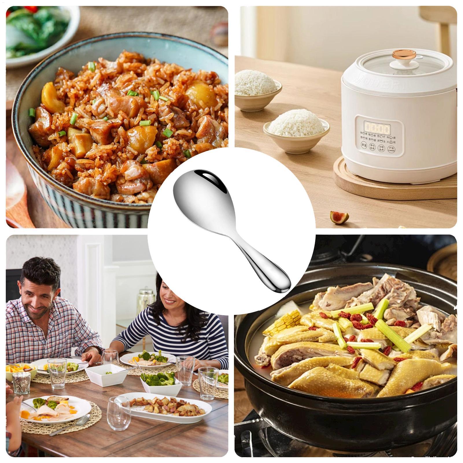 스테인리스 스틸 밥주걱 20.5x7cm 밥 서빙 스푼  - Home Cooking Services 리뷰 및 가격