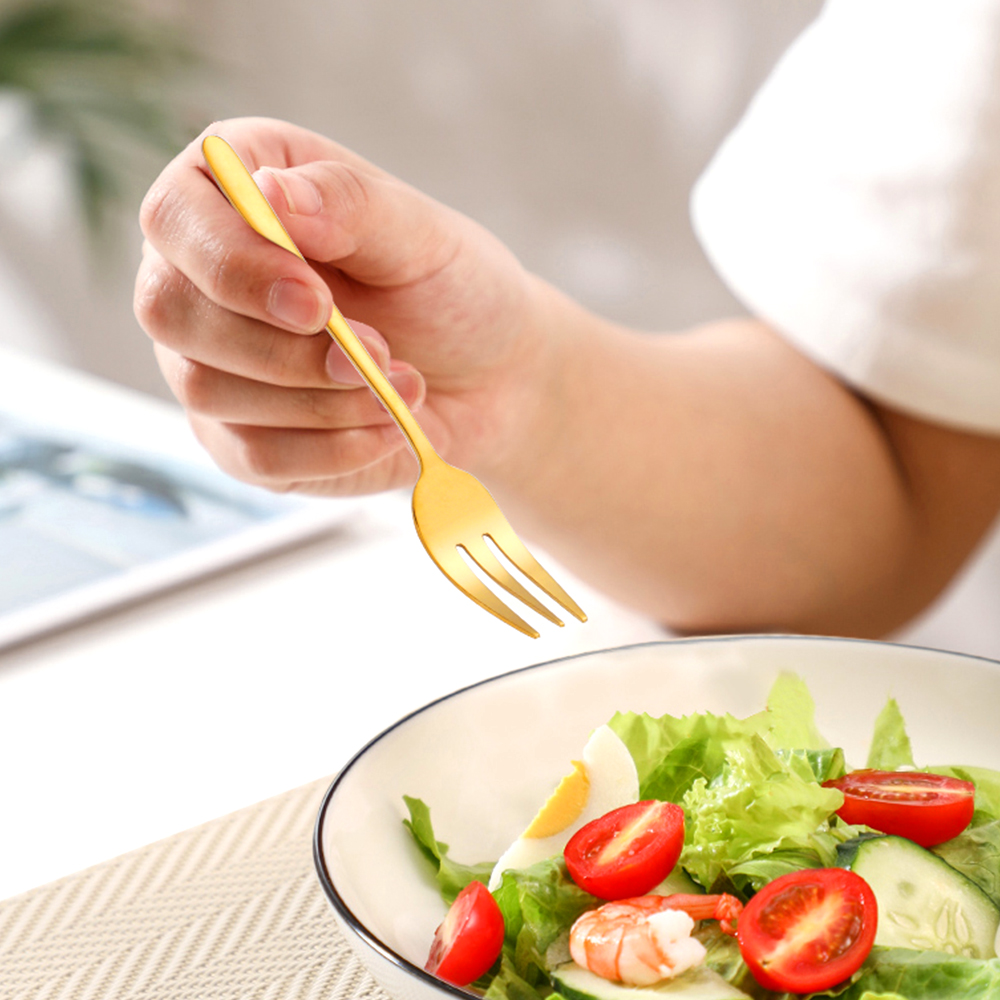 1/4/5/6Pcs 차 포크 과일 포크 스테인레스 스틸 - Home Cooking Utensil Set 리뷰 및 가격