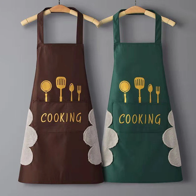 앞치마 방수 방유 손을 닦을 수 있는 앞치마 주방 작업 - Home Cooking Work 리뷰 및 가격
